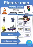 Vorschau - Arbeitsblätter - Lesekarten/Bildkarten - Polizei / Police (Medium) - Englisch - Deckblatt