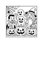 Vorschau - Mal- und Bastelvorlagen - Halloween Ausmalbilder - Seite 1