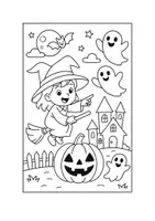 Vorschau - Mal- und Bastelvorlagen - Halloween Ausmalbilder - Seite 3