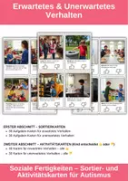Vorschau - Fördermaterial/Inklusion - Aufgabenkarten: Erwartetes & unerwartetes Verhalten – Autismus - Deckblatt