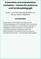 Vorschau - Fördermaterial/Inklusion - Aufgabenkarten: Erwartetes & unerwartetes Verhalten – Autismus - Seite 1