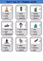 Vorschau - Mal- und Bastelvorlagen - Don't say it!: Polizei / Police - Englisch Spiel (Sag es nicht!) - Seite 2