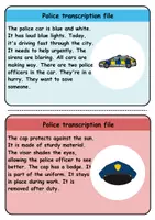 Vorschau - Unterrichtsreihen - Copy card index / Abschreibkarten: Polizei / Police - Englisch - Seite 2
