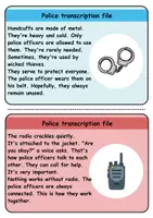 Vorschau - Unterrichtsreihen - Copy card index / Abschreibkarten: Polizei / Police - Englisch - Seite 3