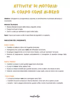 anteprima - Giochi - Il corpo come albero - Attività per Educazione Motoria - Pagina di copertina