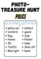 Vorschau - Unterrichtsreihen - GRATIS - Photo treasure hunt Polizei / Police - Englisch (Foto-Schatzsuche) - Seite 1