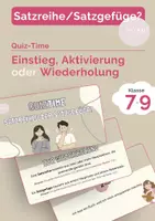 Vorschau - Quiz - Quiztime – Satzreihe oder Satzgefüge? - Deckblatt