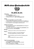 Vorschau - Stundenentwürfe - Eine Abenteuergeschichte würfeln - Kreatives Schreiben - Würfelgeschichte - Seite 2