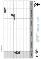 Vorschau - Arbeitsblätter - Polizei / Police - City Country River / Stadt Land Fluss - Englisch - Seite 1