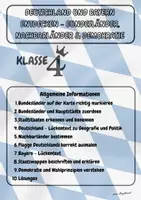 Vorschau - Stationenlernen - Deutschland und Bayern entdecken – Bundesländer, Nachbarländer & Demokratie - Klasse 4 - Deckblatt