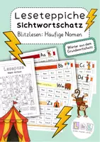 Vorschau - Arbeitsblätter - Leseteppiche Nomen - Lesen lernen mit Sichtwortschatz - Deckblatt