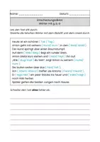 Vorschau - Arbeitsblätter - Entscheidungsdiktat: Wörter mit d, g, b - Seite 1