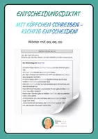 Vorschau - Arbeitsblätter - Materialpaket: Entscheidungsdiktate - Seite 1