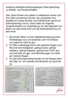 Vorschau - Arbeitsblätter - Selbsteinschätzungsbogen Elternsprechtag Arbeits- und Sozialverhalten - Seite 1