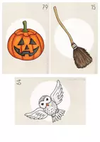 Vorschau - Arbeitsblätter - Mathespaziergang - Halloween (100er-Feld/ 100er-Tafel) - Seite 3