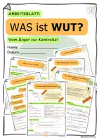 Vorschau - Unterrichtsreihen - WAS ist WUT? Vom Ärger zur Kontrolle! - Deckblatt