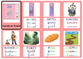Aperçu - Apprentissages en autonomie - Imagier Hansel et Gretel - Page de couverture