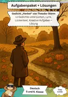 Vorschau - Arbeitsblätter - Gedichtanalyse Klasse 5–6: „Herbst“ von Theodor Storm - Deckblatt