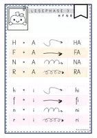 Vorschau - Arbeitsblätter - Leseblätter zu Lilos Lesewelt 1 - Silbenebene (HFNR) - Seite 1