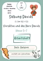 Vorschau - Arbeitsblätter - "Davids Salbung" Arbeitsheft Thema: Vorsätze - Deckblatt