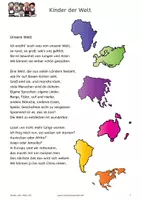 Vorschau - Arbeitsblätter - Kinder der Welt - Seite 1