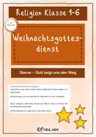 Vorschau - Videos - Weihnachtsgottesdienst Sterne - Gott zeigt uns den Weg - Deckblatt