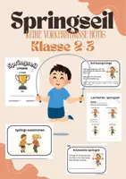 Vorschau - Stundenentwürfe - Seilspringen (Klasse 2–3), Einheit mit 4 Unterrichtsstunden - Deckblatt