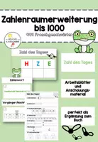 Vorschau - Stundenentwürfe - Zahlenraum 1000: 999 Froschgeschwister Zahl des Tages - Deckblatt