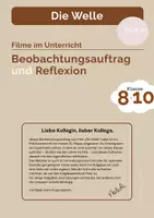 Vorschau - Arbeitsblätter - Beobachtungsauftrag zum Film (Die Welle) - Seite 1