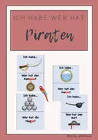 Vorschau - Spiele - Ich habe wer hat? Piraten - Vierfach differenziert - Deckblatt