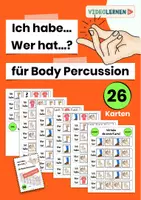 Vorschau - Spiele - Ich Habe Wer hat Bodypercussion Spiel für maximal 26 Kinder auch Musik fachfremd - Deckblatt
