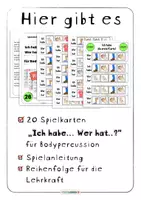 Vorschau - Spiele - Ich Habe Wer hat Bodypercussion Spiel für maximal 26 Kinder auch Musik fachfremd - Seite 1