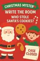 Vista previa - Unidades / Secuencias / Situaciones de Aprendizaje - Christmas Mystery Write the Room – Who Stole Santa’s Cookies? - Portada