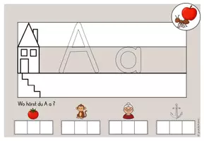 Vorschau - Arbeitsblätter - Buchstabenweg Kneten und Laute hören 2 (mit Hohlbuchstaben) - Seite 2