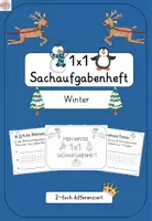Vorschau - Stationenlernen - Einmaleins Sachaufgabenheft Winter (2-fach differenziert) - Deckblatt