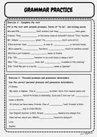 Vorschau - Arbeitsblätter - Personal Pronouns and Possessive Determiners – Grammar Practice Klasse 5–6 - Seite 2
