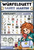 Vorschau - Spiele - Würfelduett "Sankt Martin" Lernspiel für zwei Personen - DaZ / Deutsch - Deckblatt