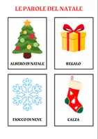 anteprima - Flashcard - Le parole del natale - Pagina di copertina