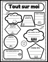 Aperçu - Feuilles d'exercices - All about me french activities for boy and girl cover - Page 1