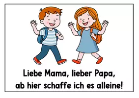 Vorschau - Poster - Ab hier schaffe ich es alleine. Schild für die Kita und den Schulanfang - Seite 2