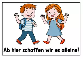 Vorschau - Poster - Ab hier schaffe ich es alleine. Schild für die Kita und den Schulanfang - Seite 3