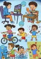 Voorbeeld - clipart set “hobby's” – illustraties lesmateriaal in het basisonderwijs - Pagina 1