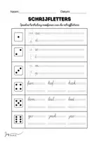 Voorbeeld - Schrijfletters speels inoefenen - karakterschrift - Voorblad