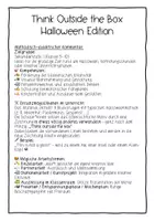 Vorschau - Arbeitsblätter - Think Outside the Box Halloween Englisch Sek I - Seite 1