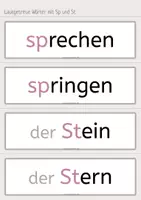 Vorschau - Bildkarten - Bild- und Wortkarten: Wörter mit Sp und St - Seite 3