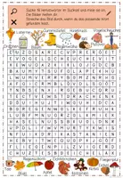 Vorschau - Spiele - Herbst-Suchsel | 18 Herbstwörter | Rätselspaß im Herbst | 3-fach differenziert - Seite 3