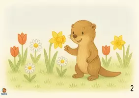 Aperçu - Affichage - Otto découvre le printemps. - Kamishibaï en PDF à imprimer. - Page 2