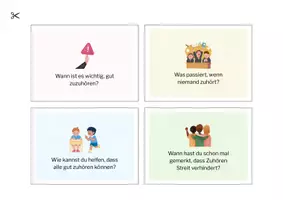 Vorschau - Bildkarten - Reflexionskarten „Zuhören & Verstehen“ – Kommunikationskompetenz fördern / Classroom Management / Gesprächskarten - Seite 3