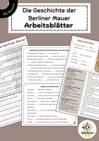 Vorschau - Merkblätter - Die Geschichte der Berliner Mauer - B2 Niveau - Deckblatt