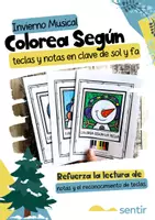 Vista previa - Unidades / Secuencias / Situaciones de Aprendizaje - Paquete de Invierno - Teoría Musical | 120+ Fichas de Ritmo, Notas, Teclas y más - página 1